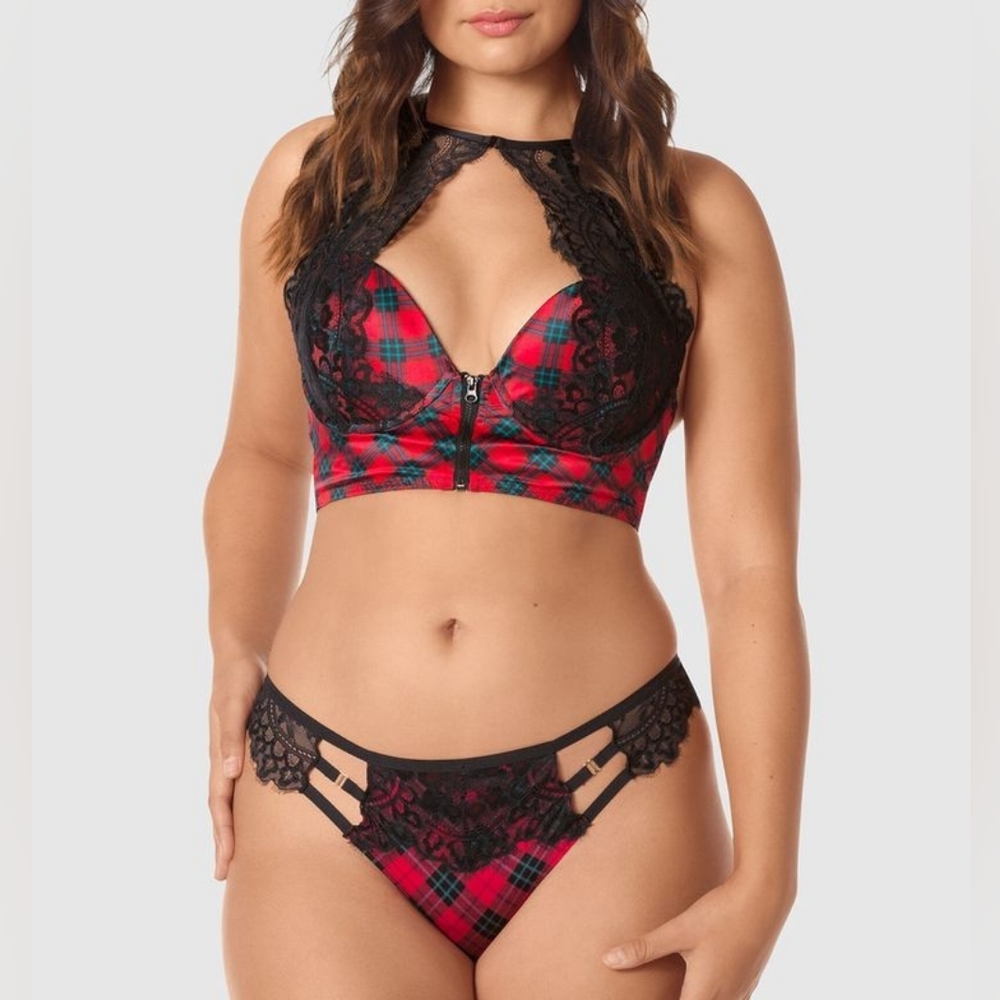 La Senza Plaid Push Bra
